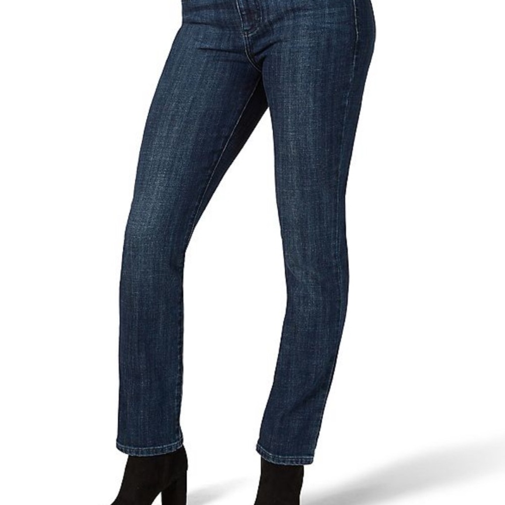 Lee Women's Straight Leg Blue Jeans Size 2 Medium